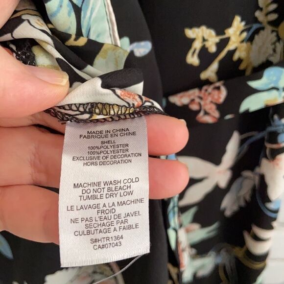 BLEUH Ciel Kimono Style Duster Cardigan Top Floral - Picture 6 of 7